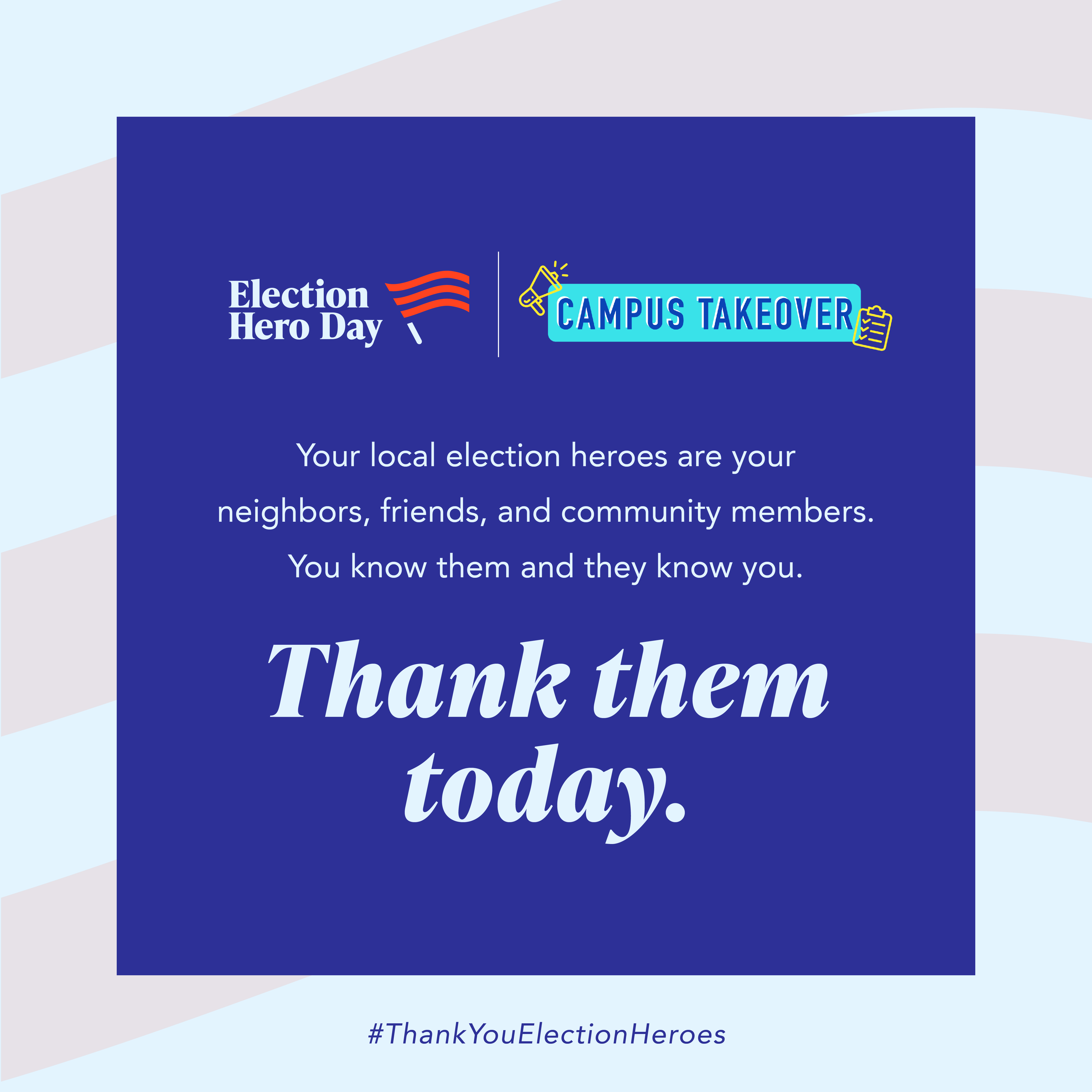 Election Hero Day graphic